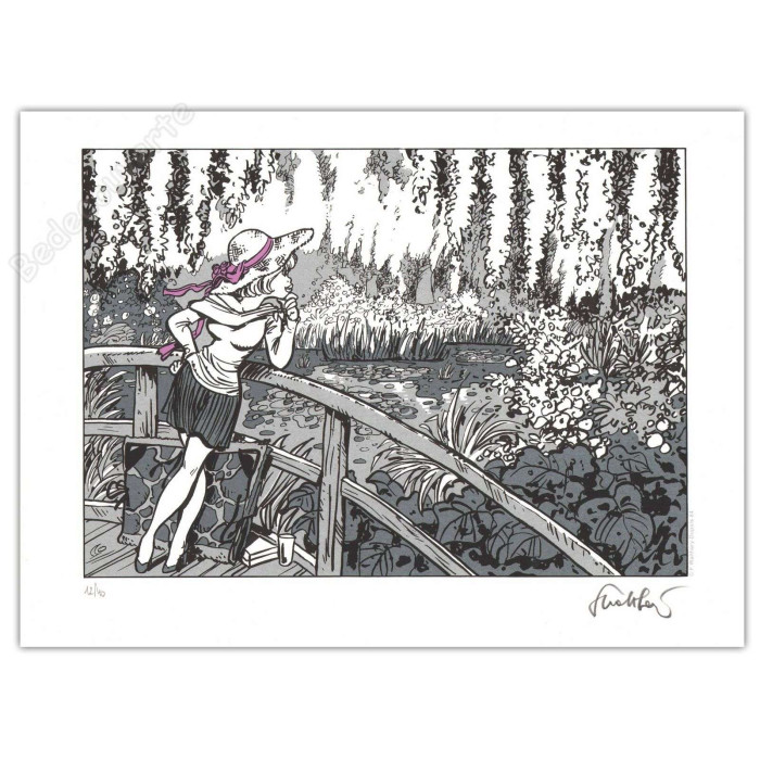 Walthéry - Natacha Hommage à Monet Variante