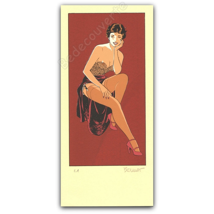 Berthet - Pin-up pensive